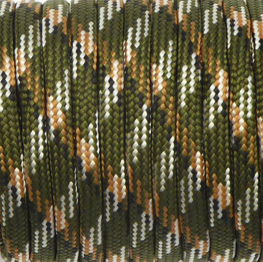 Craftcord Rope Army Green Camo 4mm Paracord New Zealand