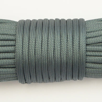 Paracord Rope 30m /100ft Dark Grey Silver 4mm