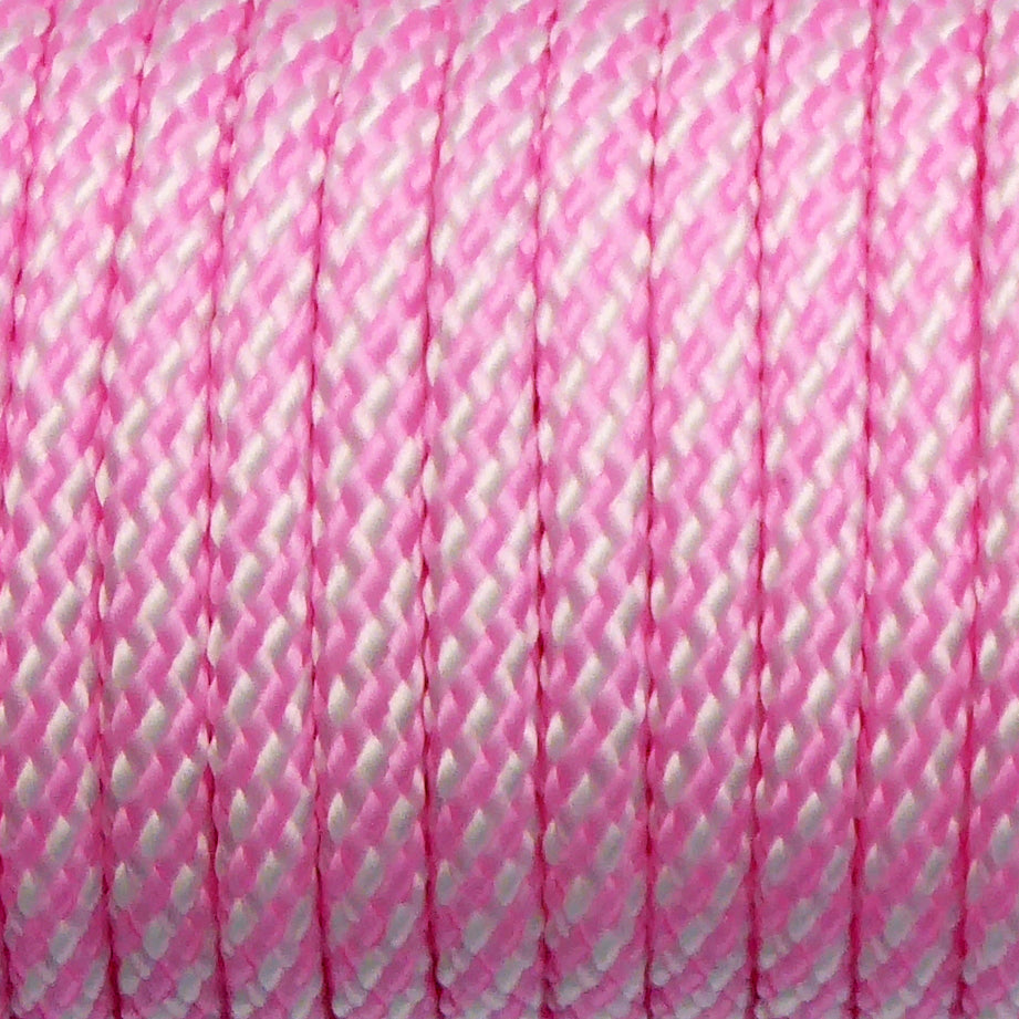 Craft Paracord Rope 30m Pink & White
