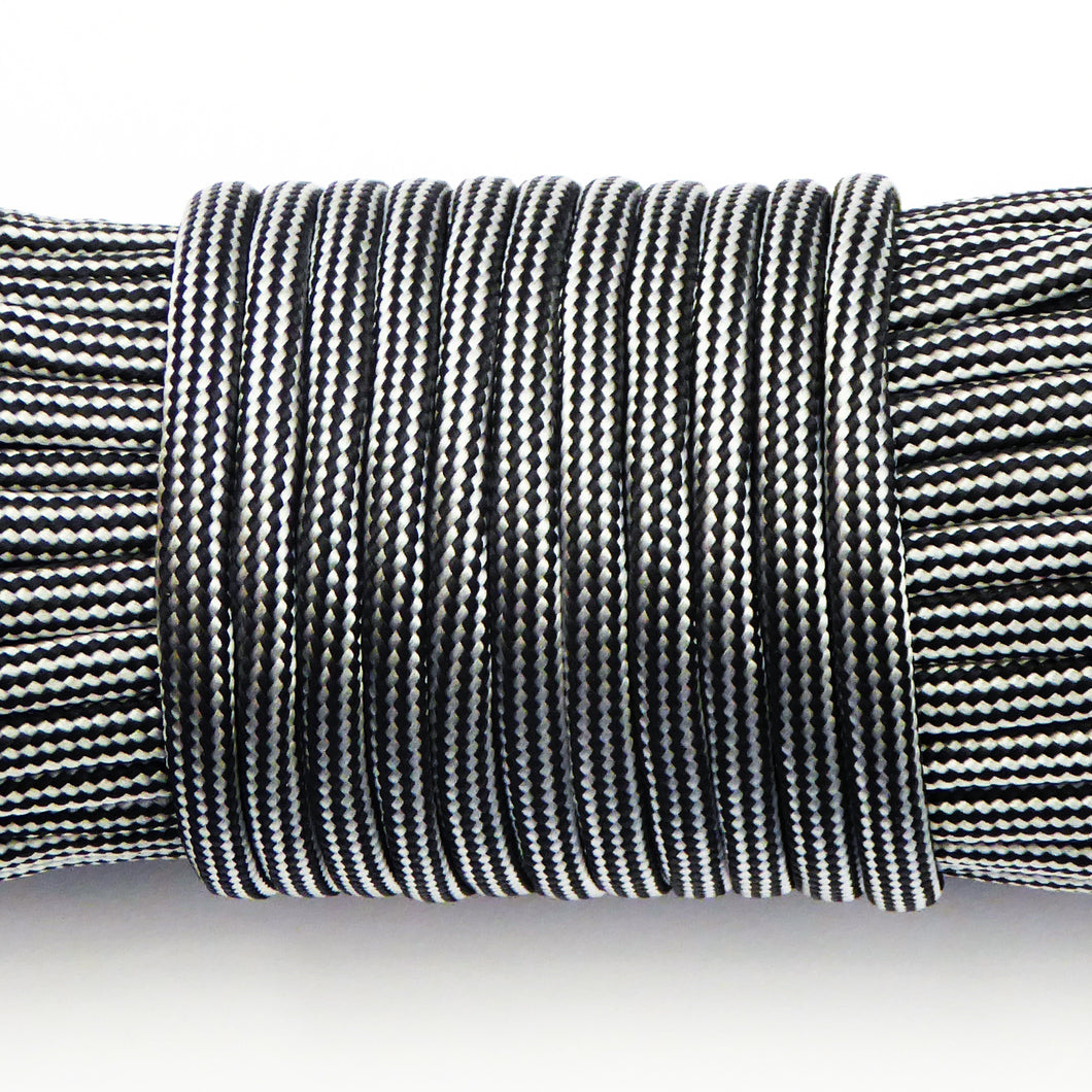 Paracord Rope 30m /100ft Grey & Black 4mm